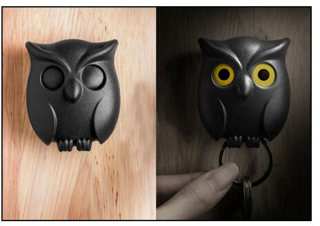 Night Owl Magnetic Wall Key Holder Wall Magnets Keep Keychains Hooks Pi-Mart