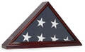 Memorial Flag Frame Display Case for 5" x 9.5" Flag Folded for Funeral or Burial Flag The Military Gift Store