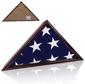Flag Display Case for Military Veteran Burial Funeral Flag 5' x 9' - Solid Wood The Military Gift Store