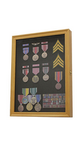Display Case Wall Frame Cabinet for Military Medals, Pins, Patches, Insignia, Ribbons, Brooches! The Military Gift Store