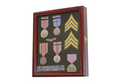 Display Case Cabinet Shadow Box for Military Medals, Pins, Patches, Insignia & Ribbons. The Military Gift Store