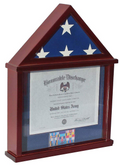Flag Display Case Shadow Box Frame for 3'X5' U.S. Flag The Military Gift Store