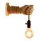 Wooden Bedside Wall Lamp Led European Creative Indoor Light Pi-Mart