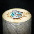 Inlaid Green Stone Ring Set Pi-Mart