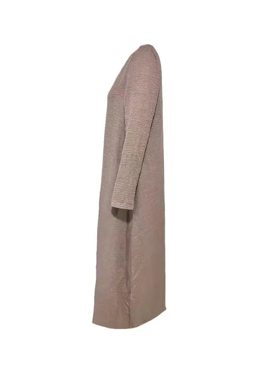 Women's V-neck Solid Color Fashionable Dress - SJB-DIAMOND ELITES