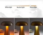 Retro New Bar Table Lamp Rechargeable Learning Special Touch Eye Protection Bedroom Desktop Reading Atmosphere Night Light Pi-Mart