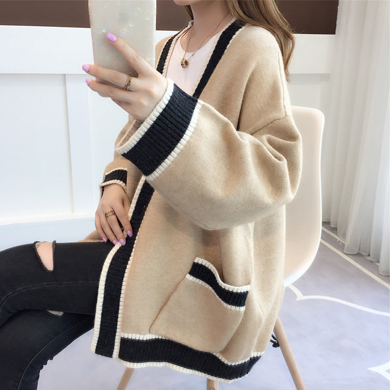Women's Tops Sweaters Knitwear Loose Jackets Pi-Mart
