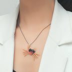 Personalized Crab Earring Necklace Set