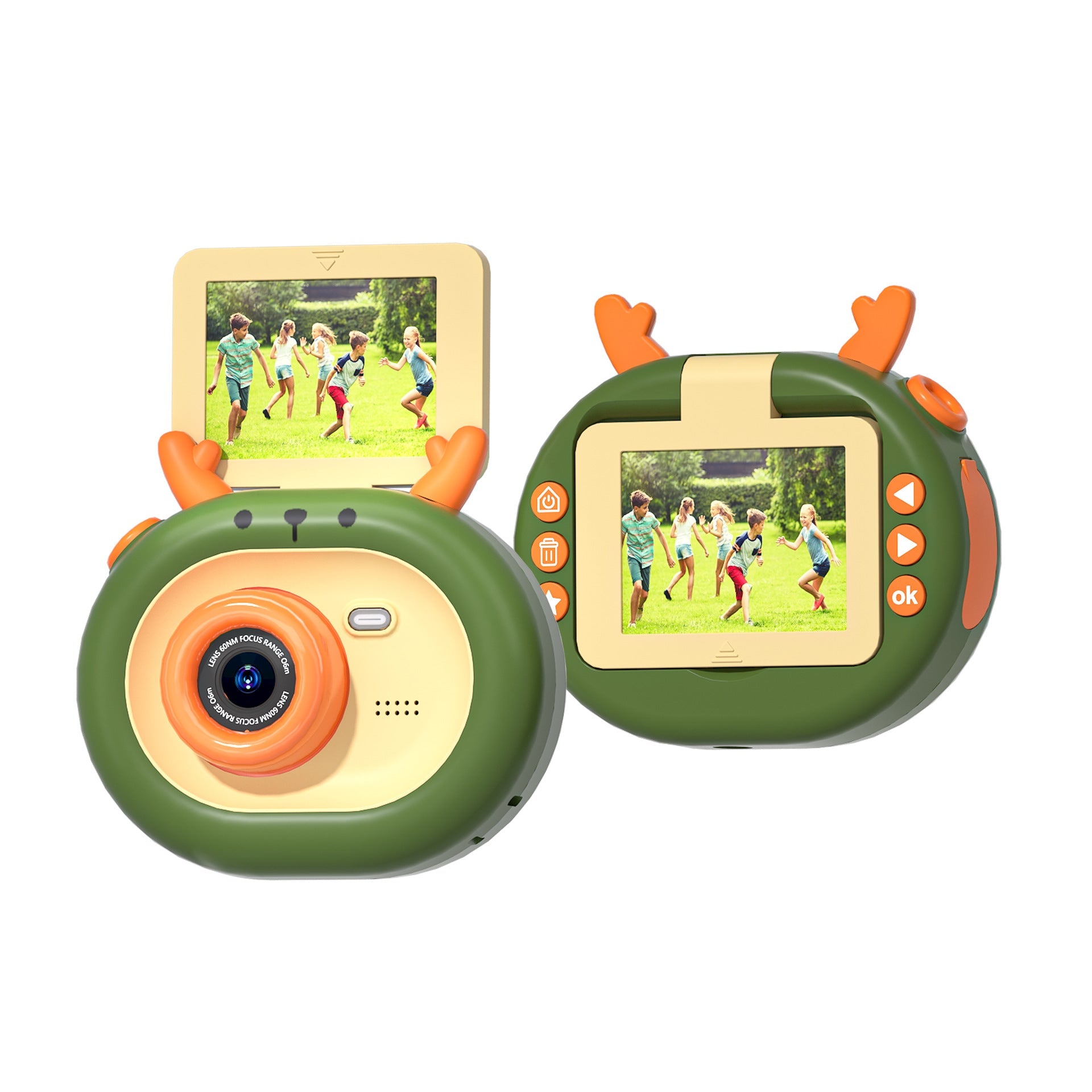 180-degree Flip-screen Children's HD Digital Camera Pi-Mart