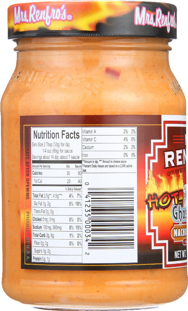 Mrs. Renfro's Ghost Pepper Nacho Cheese Scary Hot (6x16 OZ)