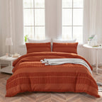 Home Textile Quilt Cover Three-piece Bedding Set Solid Color Cut Flower Quilt Cover Set Pi-Mart
