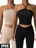 2 Pieces Sports Bra Athletic Running Sports Bra - SJB-DIAMOND ELITES