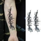 57 Sheets Temporary Tattoo Stickers Set Waterproof Temporary Tattoo Waist Arm Modern Stylish Big Black Tattoos For Womens Mens Stevvex