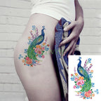 57 Sheets Temporary Tattoo Stickers Set Waterproof Temporary Tattoo Waist Arm Modern Stylish Big Black Tattoos For Womens Mens Stevvex