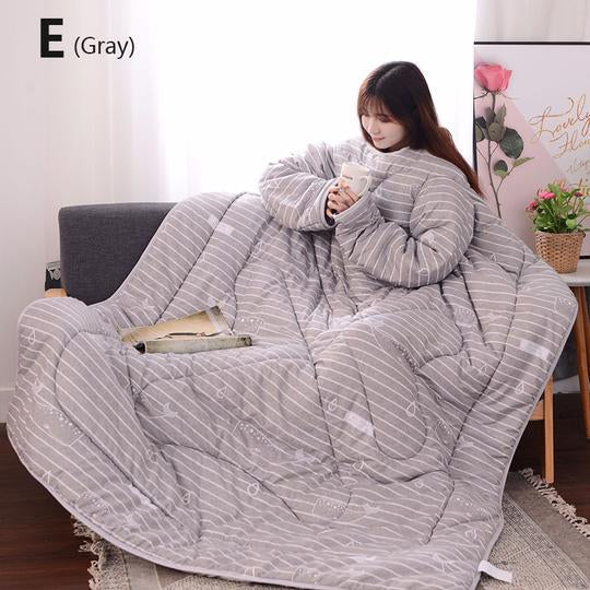 Winter Lazy Quilt with Sleeves Pi-Mart