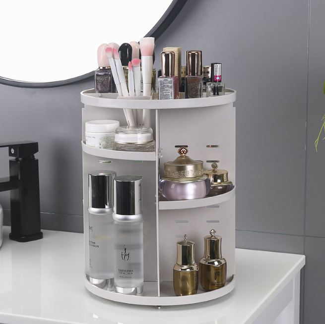 360 Degree Rotating Acrylic Cosmetic Storage Box Makeup Box Pi-Mart