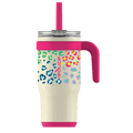 Reduce Vacuum Insulated Stainless Steel Coldee Mug with Lid and Spill-Proof Straw, Cheetah Pink, 18 oz EasyOptionXY LLC