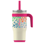 Reduce Vacuum Insulated Stainless Steel Coldee Mug with Lid and Spill-Proof Straw, Cheetah Pink, 18 oz EasyOptionXY LLC