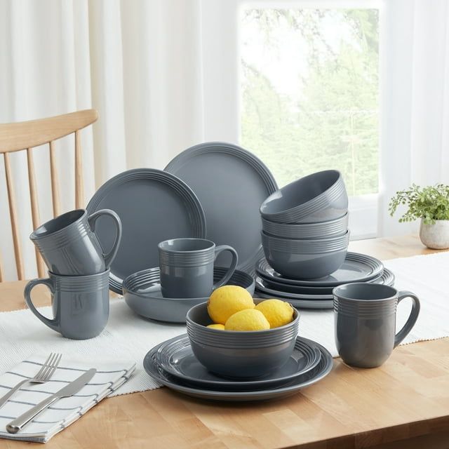 Mainstays Chiara Stoneware Mug, 16.5 oz, Gray EasyOptionXY LLC