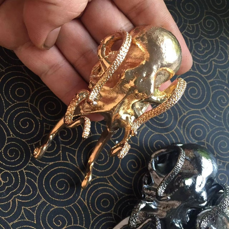 Metal Octopus Cuttlefish Figurines - SJB-DIAMOND ELITES