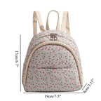 Mini retro floral small backpack, mini girl fashion backpack, small backpack purse for girls teens women - SJB-DIAMOND ELITES