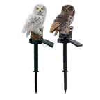 Solar LED Waterproof Premium Garden And Yard Lamp In Shape Of Owl With Stand And Solar Base Pathway Luxury Decoration - SJB-DIAMOND ELITES