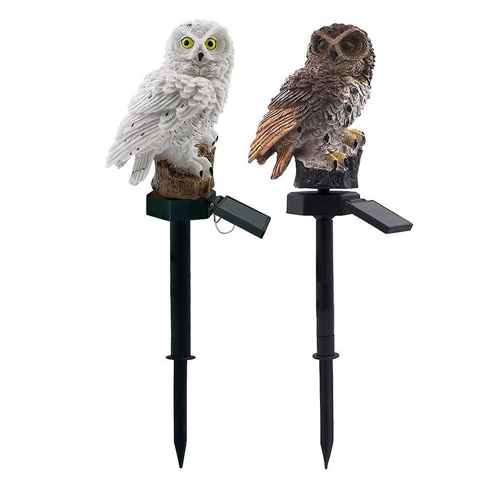 Solar LED Waterproof Premium Garden And Yard Lamp In Shape Of Owl With Stand And Solar Base Pathway Luxury Decoration - SJB-DIAMOND ELITES