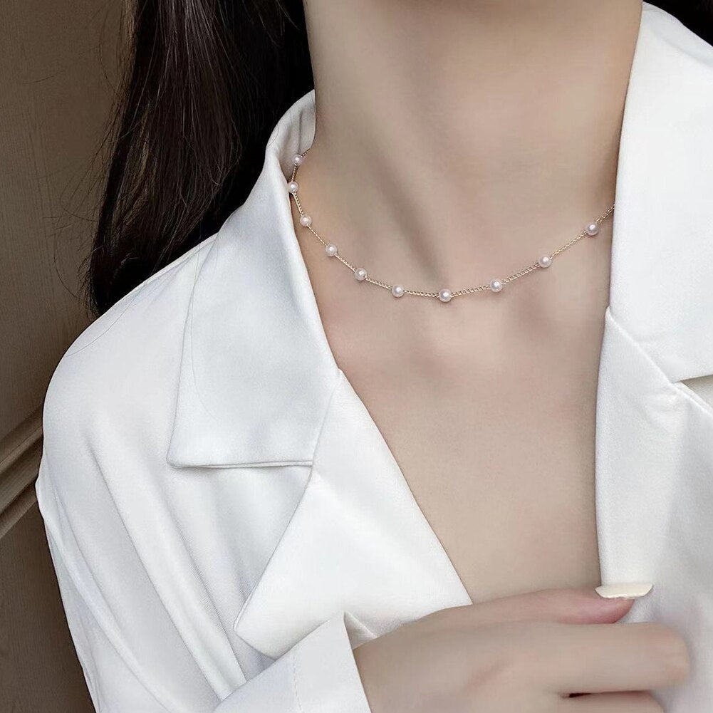 Pearl  Necklace - SJB-DIAMOND ELITES