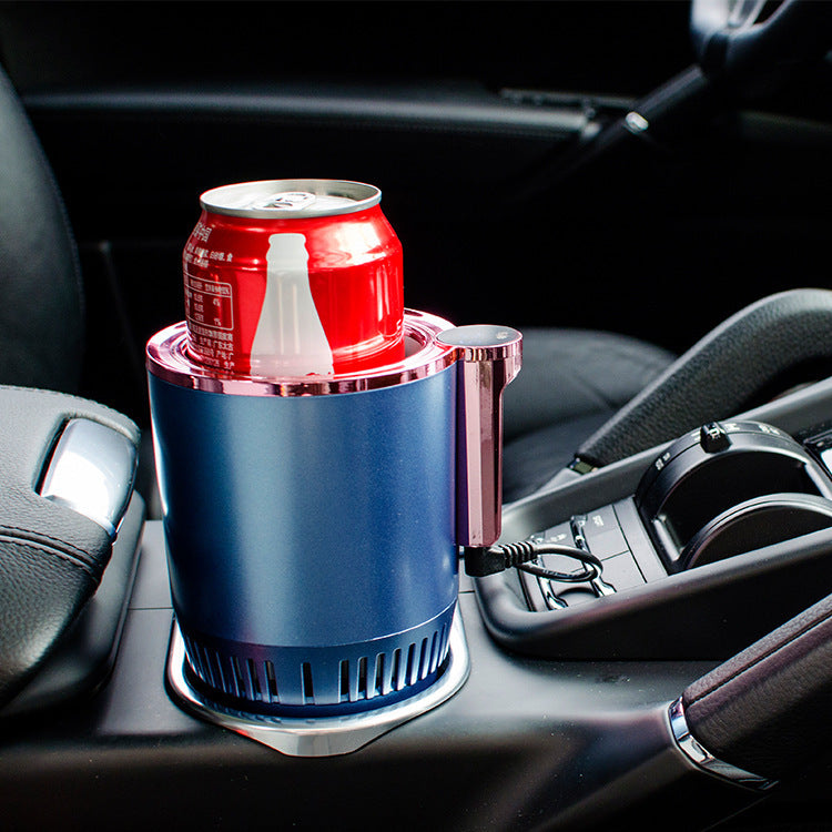 2 In1 Car Heating Cooling Cup 12V Smart Car Cup Holder Digital Temperature Display Drink Cup Warmer Cooler Mini Car Refrigerator Pi-Mart