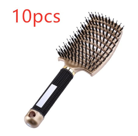 Hairbrush Anti Klit Brushy Haarborstel Women Detangler Hair Brush Bristle Nylon Scalp Massage  Teaser Hair Brush Comb Pi-Mart