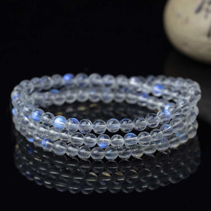 Blue Moonstone Near Body Three Rings Bracelet Pi-Mart