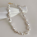 Baroque Pearl Buckle Necklace Pi-Mart