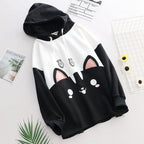 Women's loose student hoodie Pi-Mart