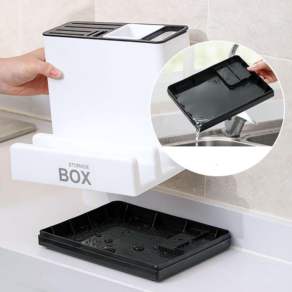 Tableware Storage Holders Kitchen Knife Plastic Storages Racks for Kitchen  Convenience Cabinet Pi-Mart