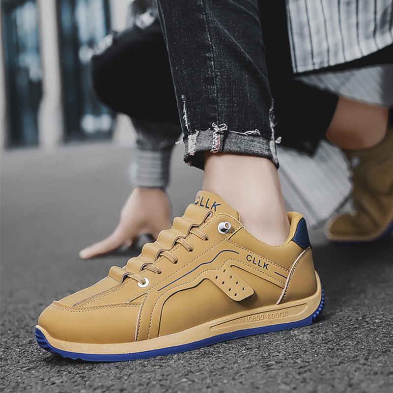 Fashion Skateboard Shoes Men Anti-skid Slip-on Flats Casual Lazy Shoes Outdoor Breathable Running Sports Sneakers Pi-Mart