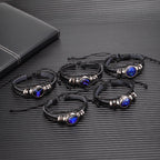 Zodiac Constellation Bracelet Braided Design Bracelet For Men Women Kids Pi-Mart