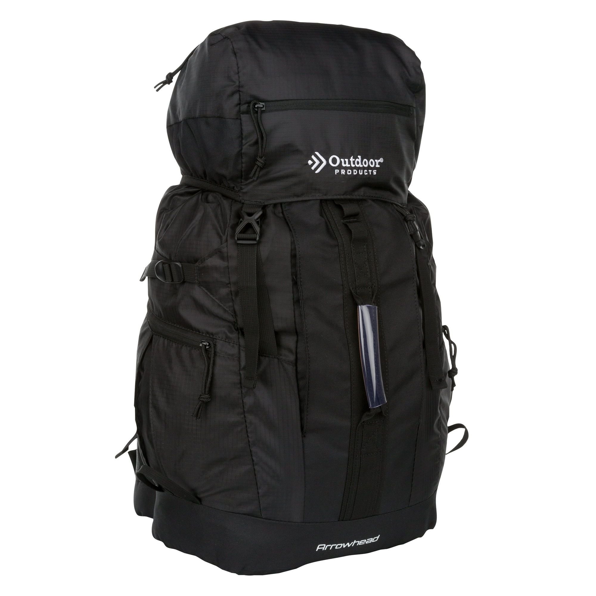 Outdoor Products Arrowhead 47 Ltr Hiking Backpack, Rucksack, Unisex, Black, Adult, Teen EasyOptionXY LLC