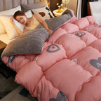 Autumn Blanket Quilt Winter Quilt Coral Wool Pi-Mart