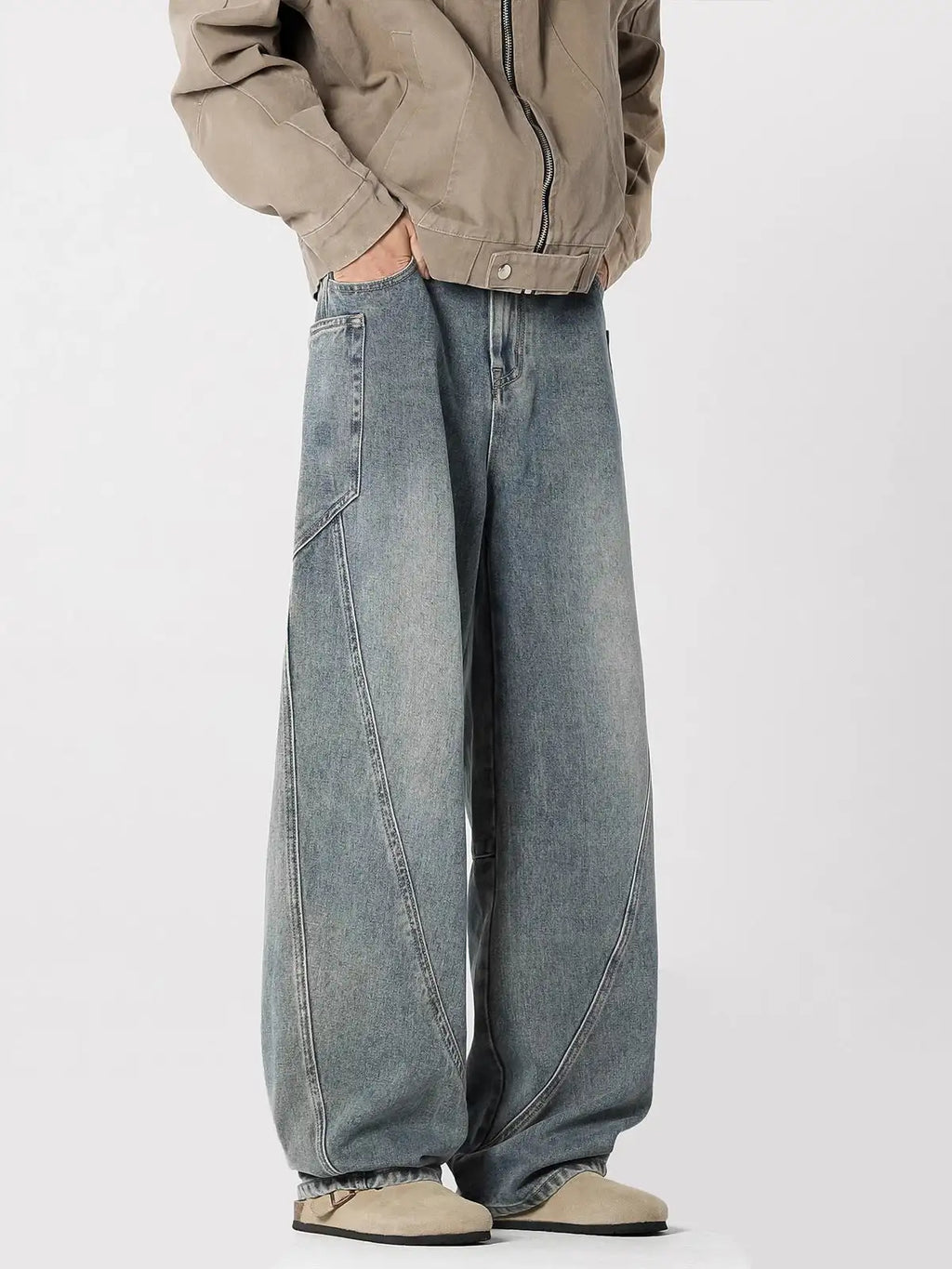 American Washed Machete Cargo Jeans