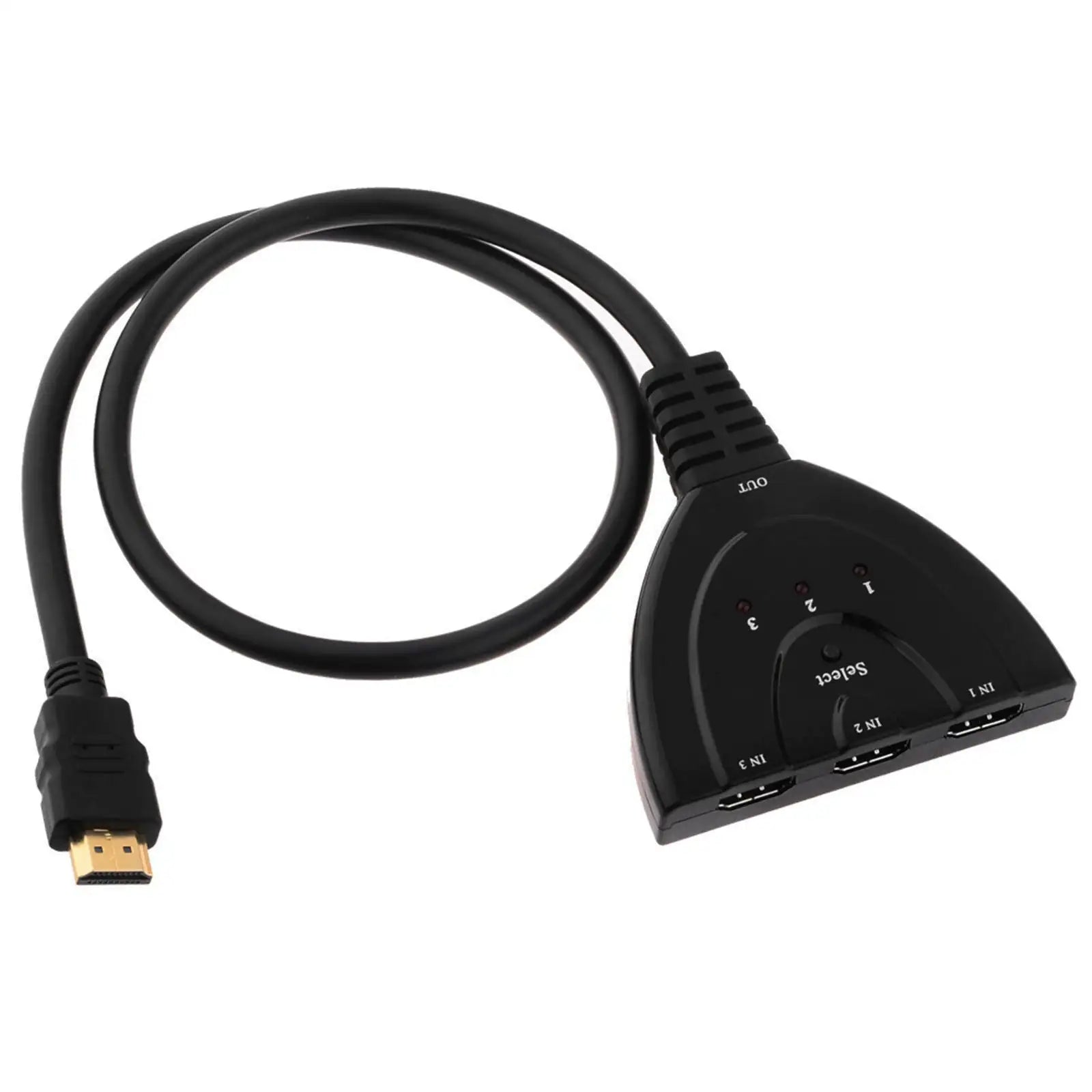 3 Port HDMI Splitter Cable 1080/4K Switch Switcher HUB Adapter for HDTV PS4 Xbox Pi-Mart