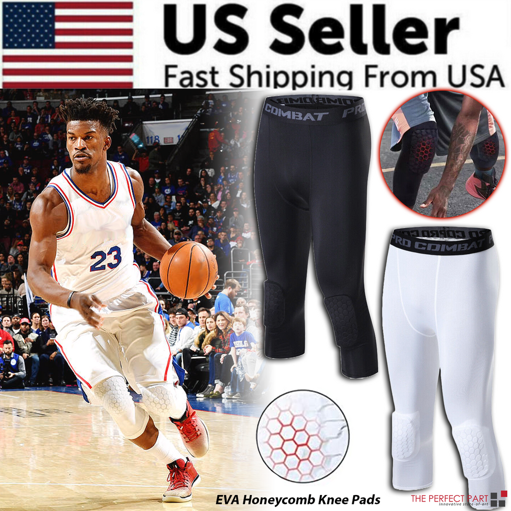 Men's Basketball Sports Tight Pants 3/4 Compression Workout Leggings - SJB-DIAMOND ELITES
