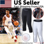 Men's Basketball Sports Tight Pants 3/4 Compression Workout Leggings - SJB-DIAMOND ELITES
