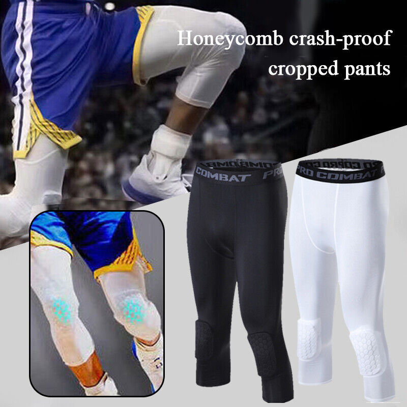 Men's Basketball Sports Tight Pants 3/4 Compression Workout Leggings - SJB-DIAMOND ELITES