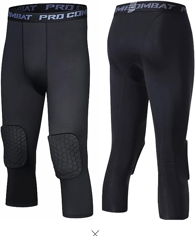 Men's Basketball Sports Tight Pants 3/4 Compression Workout Leggings - SJB-DIAMOND ELITES