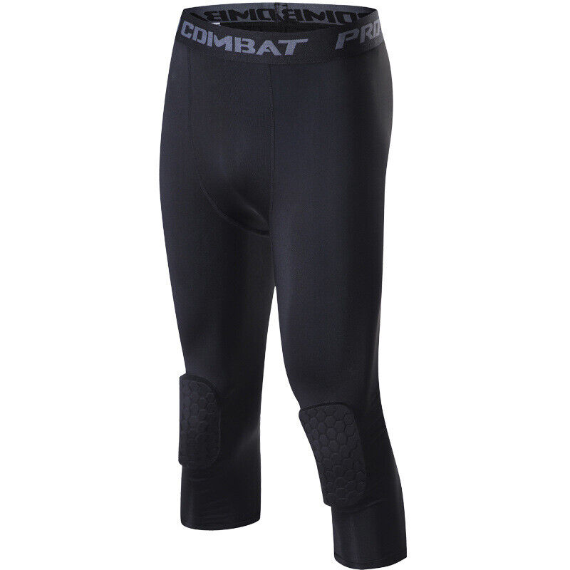 Men's Basketball Sports Tight Pants 3/4 Compression Workout Leggings - SJB-DIAMOND ELITES