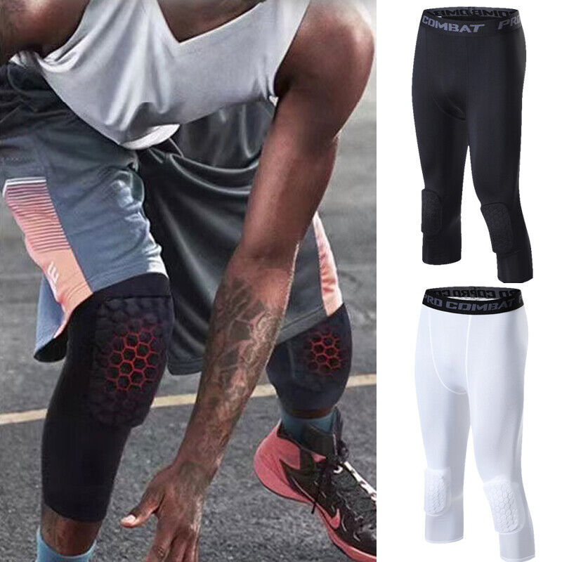 Men's Basketball Sports Tight Pants 3/4 Compression Workout Leggings - SJB-DIAMOND ELITES
