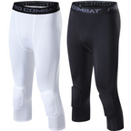 Men's Basketball Sports Tight Pants 3/4 Compression Workout Leggings - SJB-DIAMOND ELITES