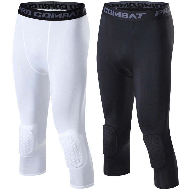Men's Basketball Sports Tight Pants 3/4 Compression Workout Leggings - SJB-DIAMOND ELITES