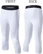 Men's Basketball Sports Tight Pants 3/4 Compression Workout Leggings - SJB-DIAMOND ELITES