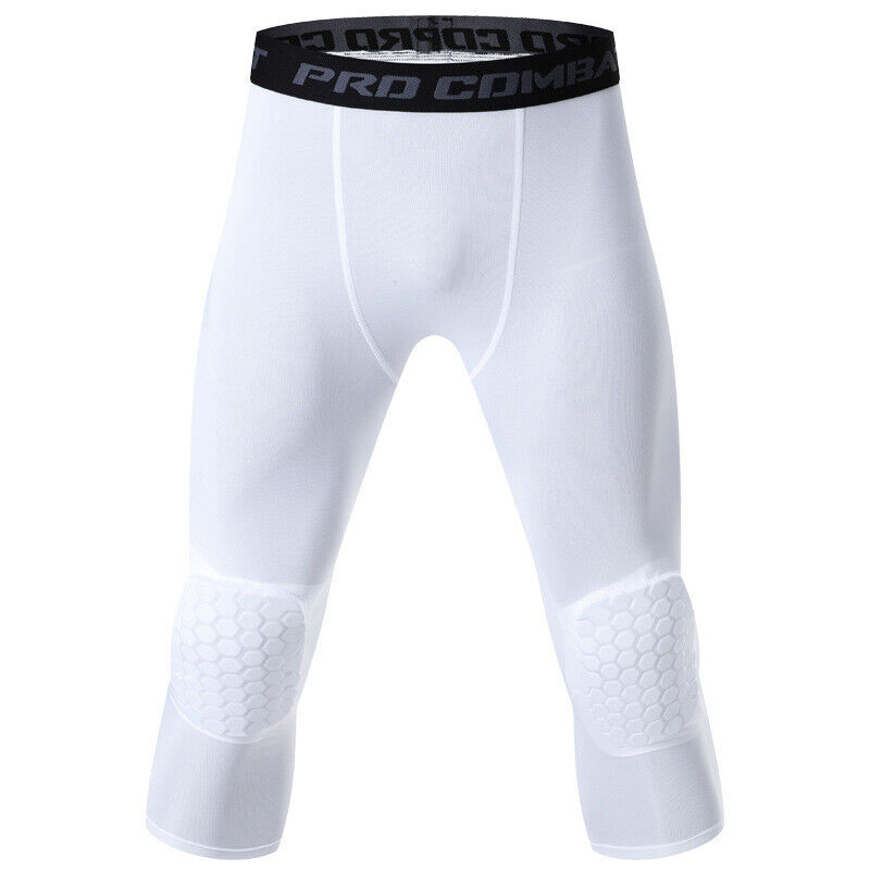 Men's Basketball Sports Tight Pants 3/4 Compression Workout Leggings - SJB-DIAMOND ELITES